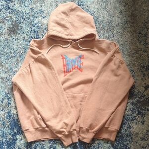 Peach Hoodie with Graphic Print